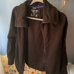 calvin klein performance fleece zip up